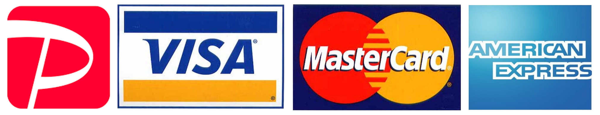 PayPay VISA MASTERCard AMERICANEXPRESS